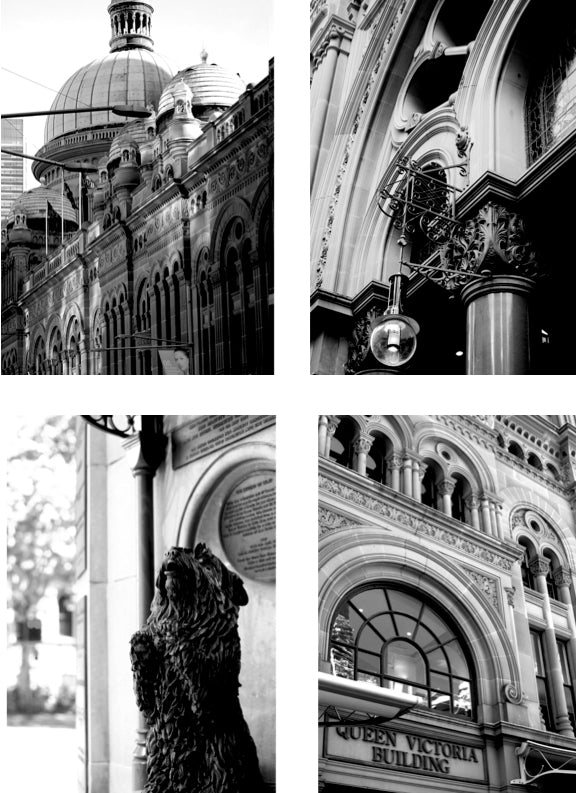 Islay's Wishing Well • Queen Victoria Building Sydney - Set of Four Black & White QVB Fine Photography Prints