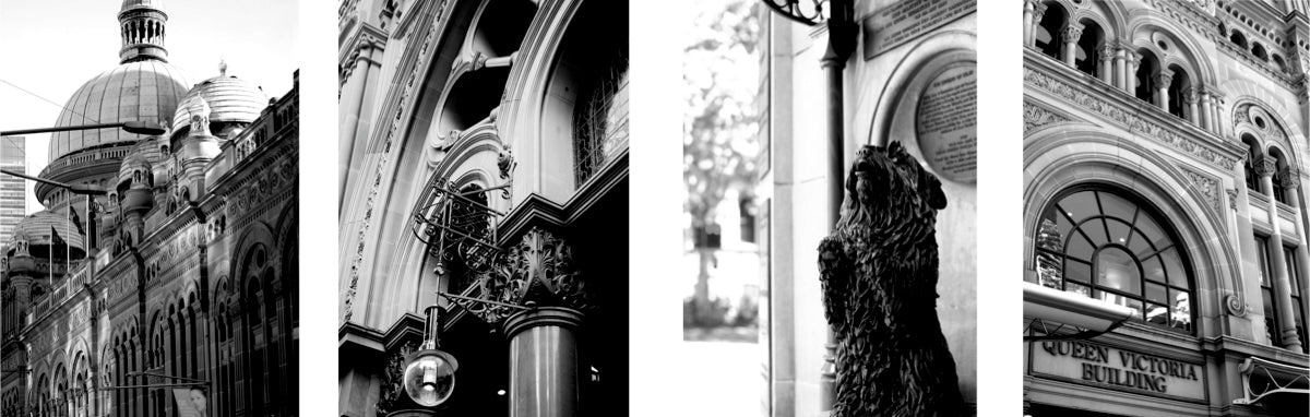 Islay's Wishing Well • Queen Victoria Building Sydney - Set of Four Black & White QVB Fine Photography Prints