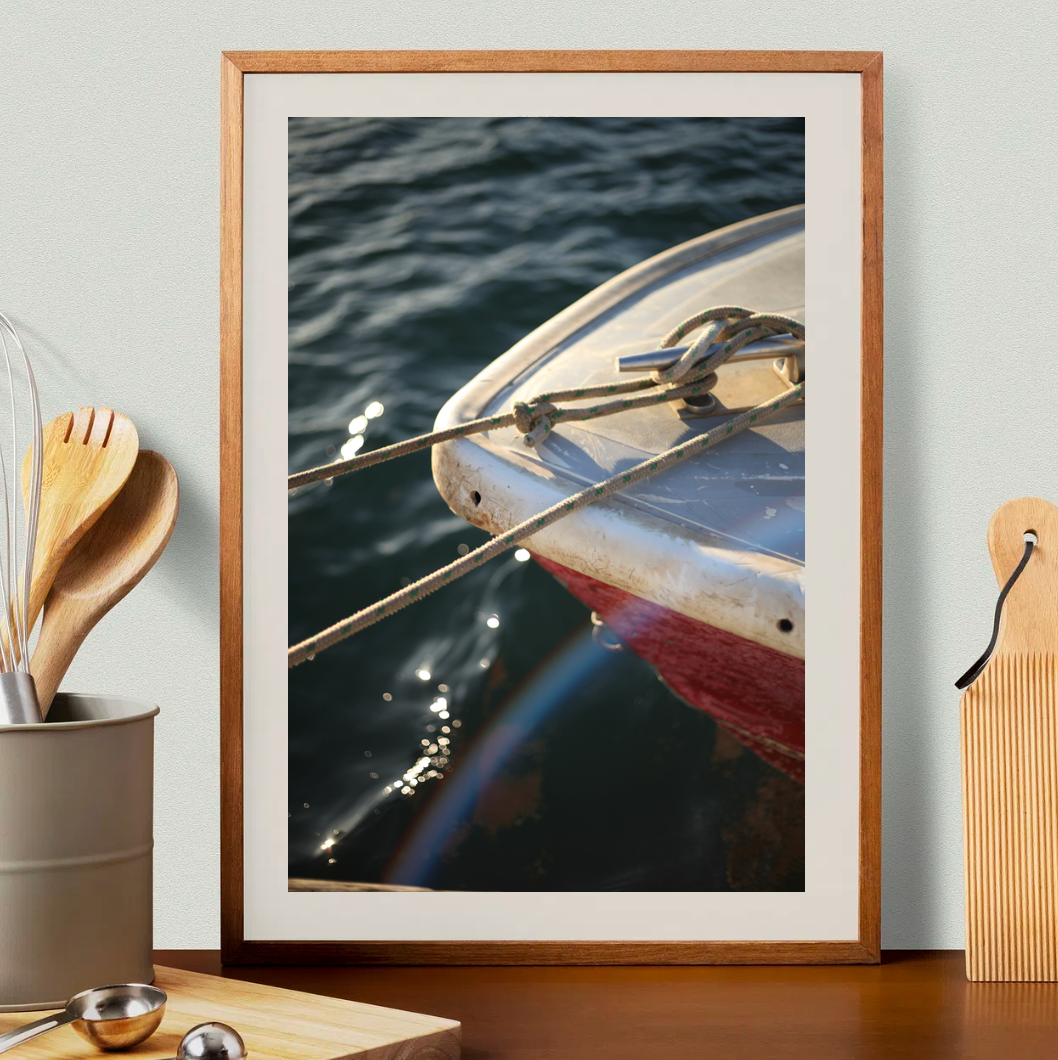Pittwater Life • Red Boat Fine Art Print