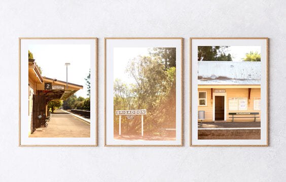The Bundanoon Train Station • Set of Three Photography Prints