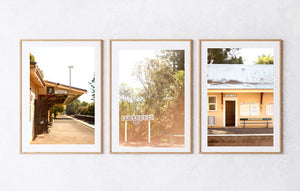 The Bundanoon Train Station • Set of Three Photography Prints