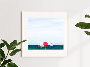 The Beach Umbrella • Bronte Beach Photography Print