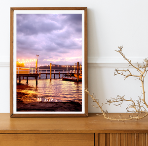 Sunset on the Pier • Pittwater Palm Beach Pier Photography Print
