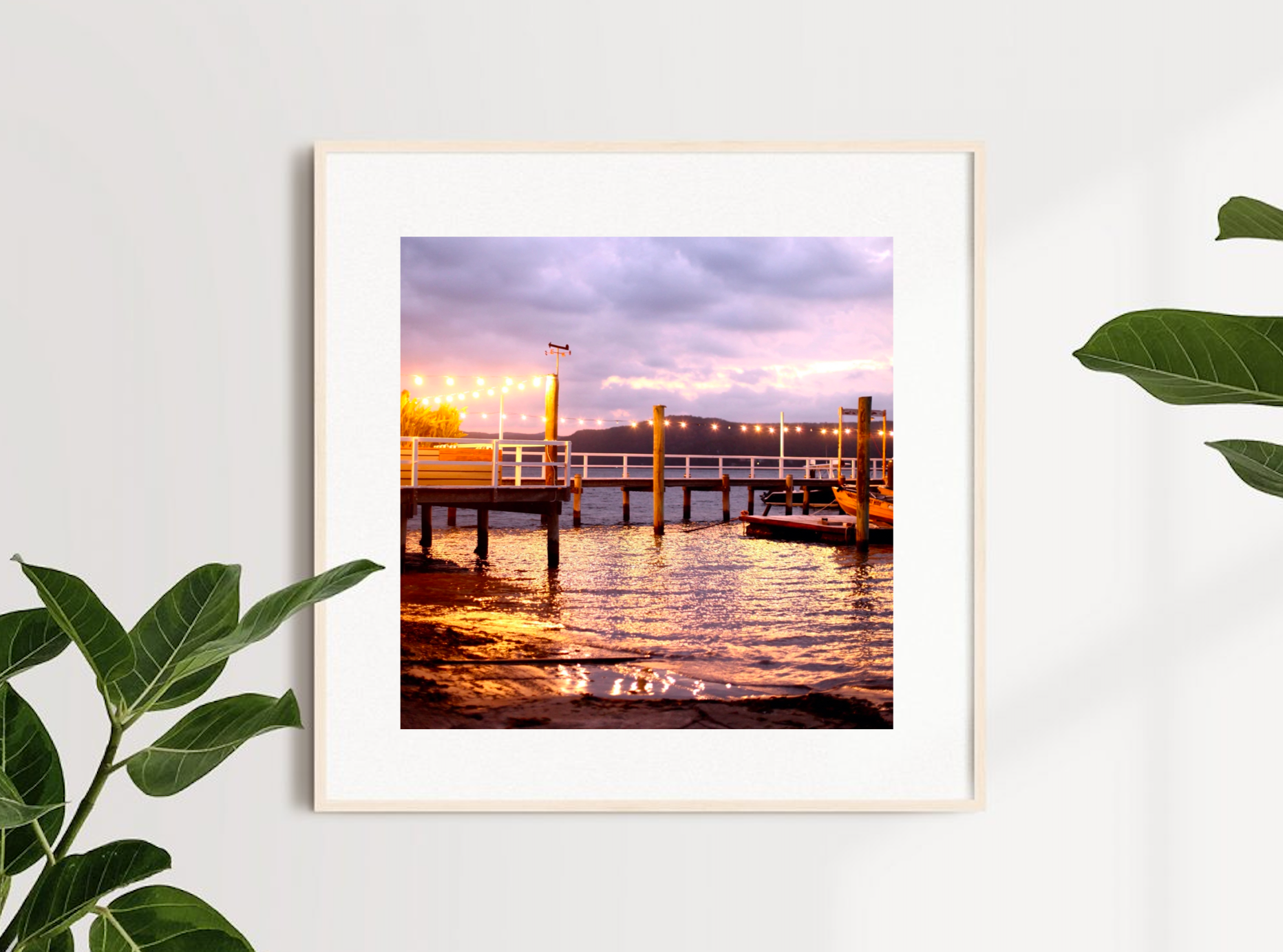 Sunset on the Pier • Pittwater Palm Beach Pier Photography Print