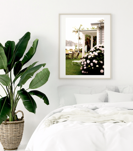 The Hydrangea Beach House • Hydrangea Coastal Home Photography Print