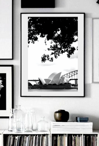 Sydney Opera House Sails • Black & White Photography Print
