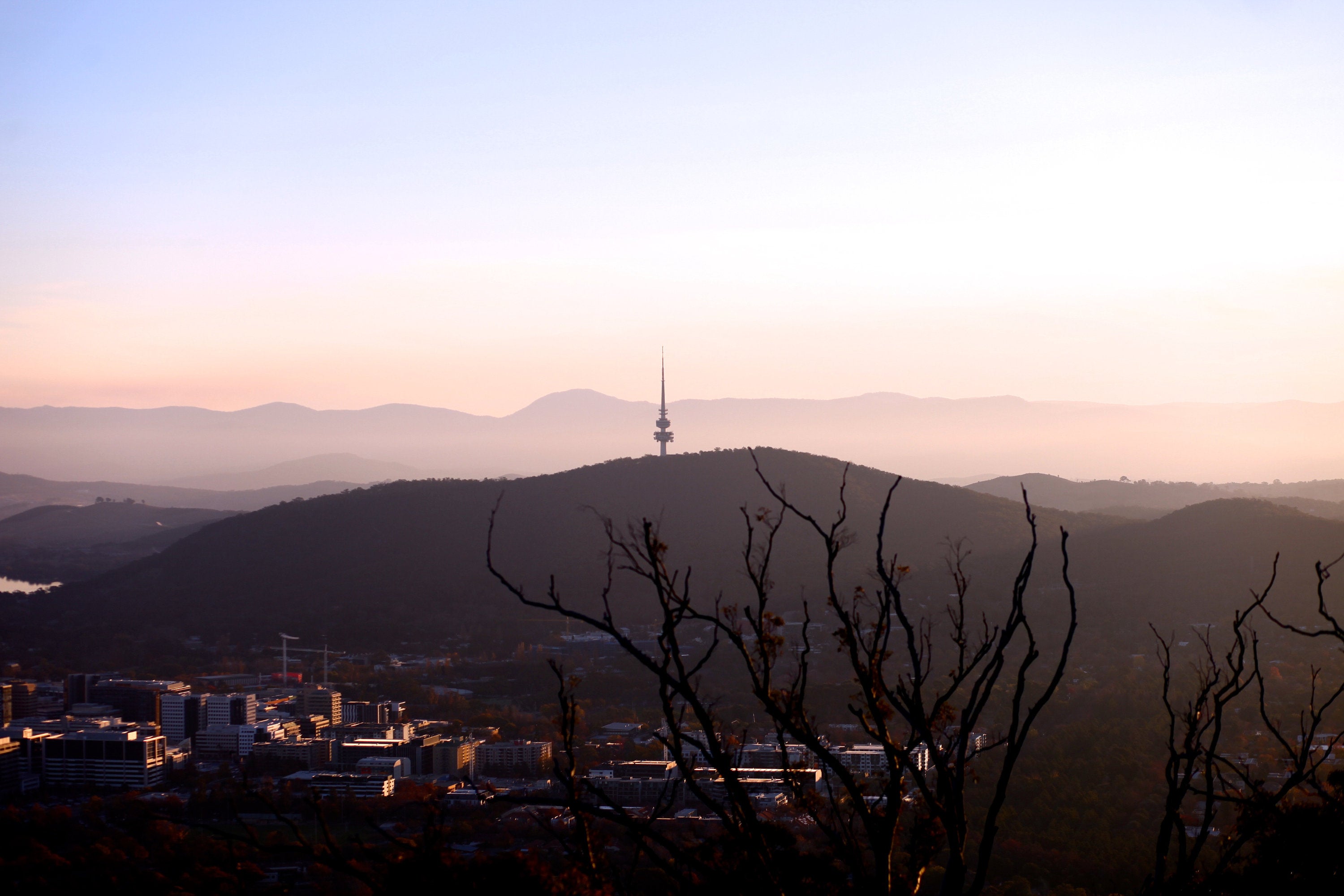 Black Mountain Sunset • Telstra Tower Canberra Fine Photography Print